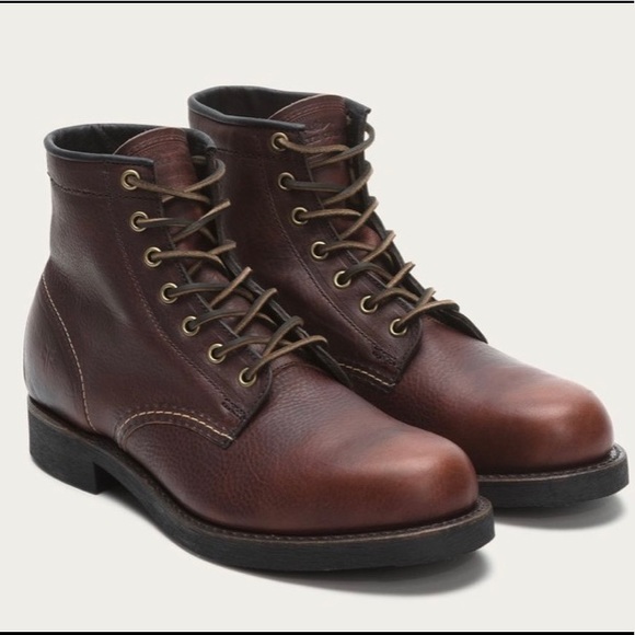 Frye Other - Frye - Arkansas Mid Lace Leather Boots in Brown